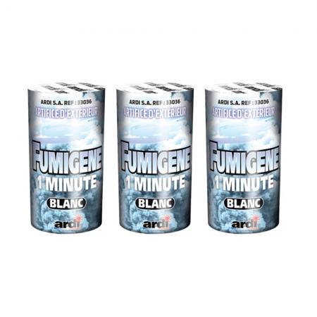 Lot de 3 fumignes blancs