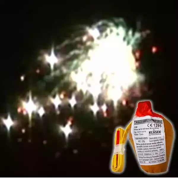 75mm silver flashing fountain