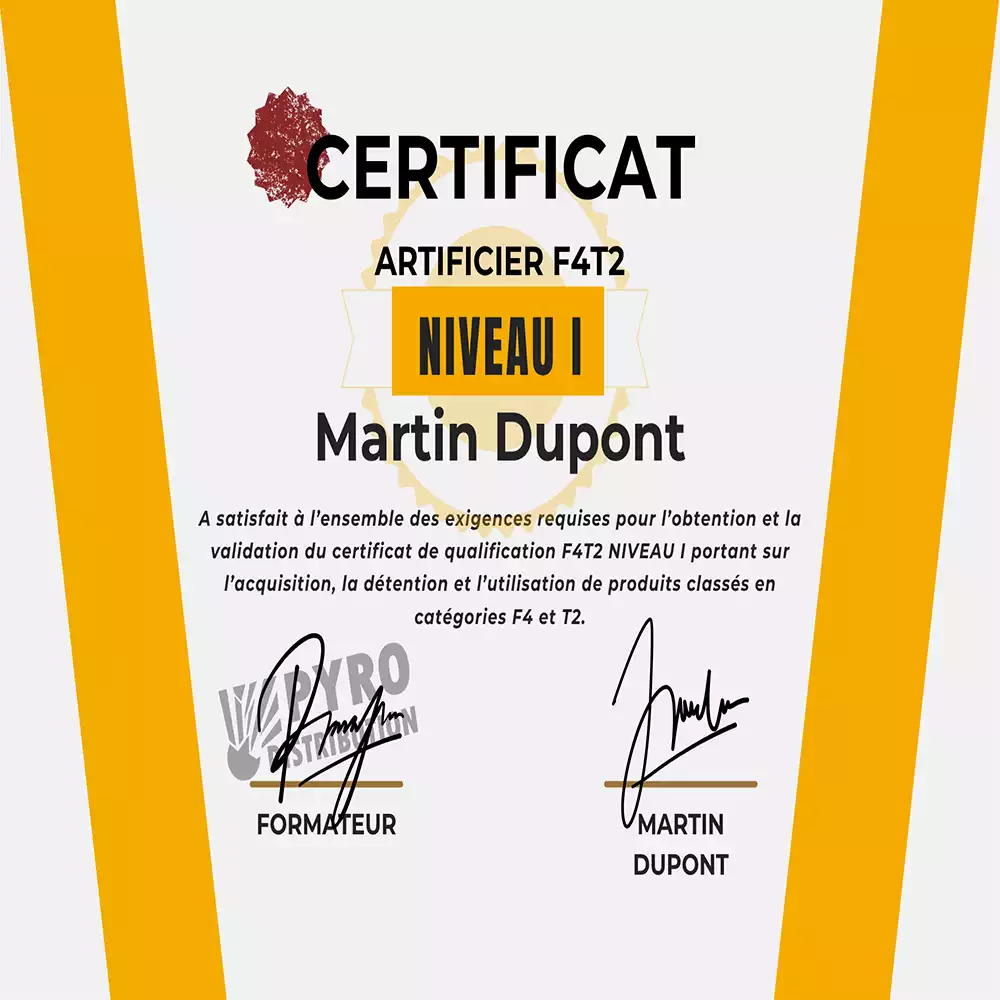 Formation f4t2 - niveau 1