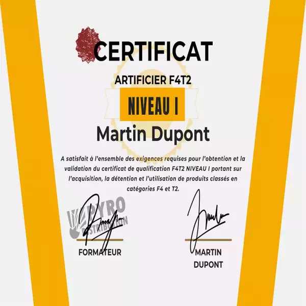 Formation f4t2 - niveau 1