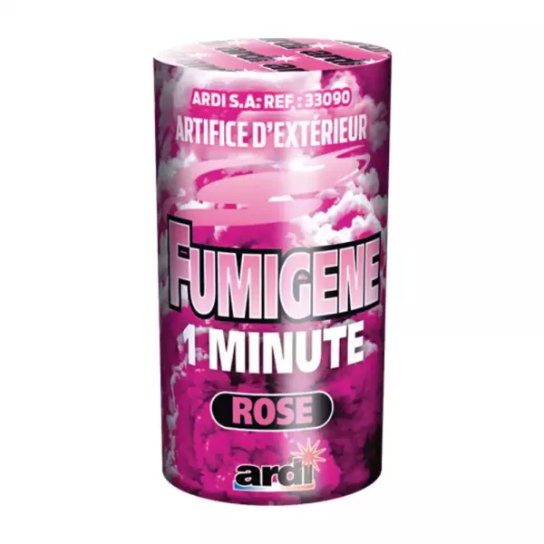 Fumigène rose 1min