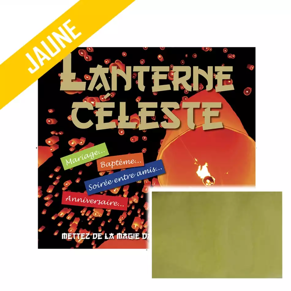 Lanterne céleste jaune