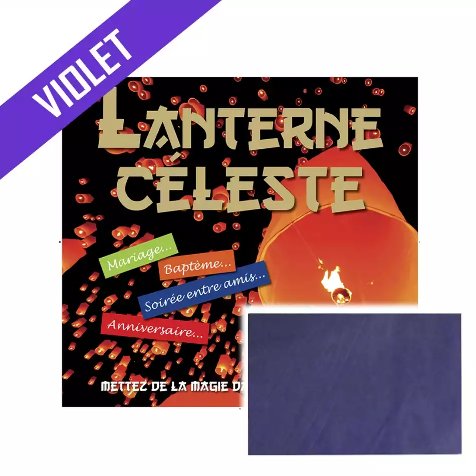 Lanterne cleste violet