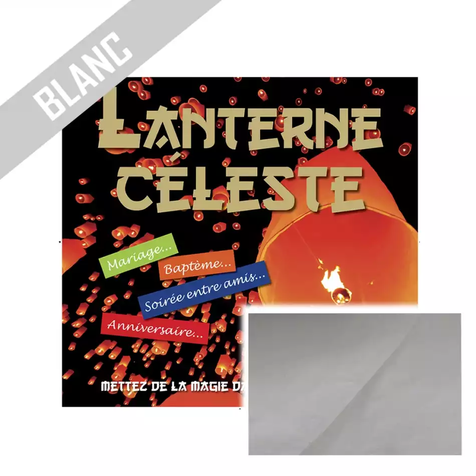 Lanterne céleste blanche