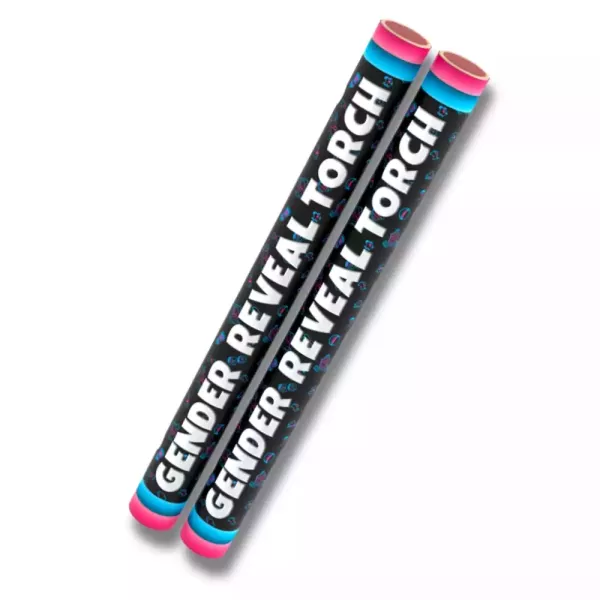 Lot de 2 torches roses