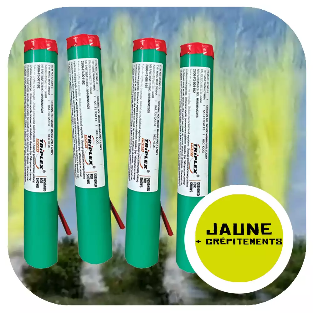 4 monocoups de jour jaune déto
