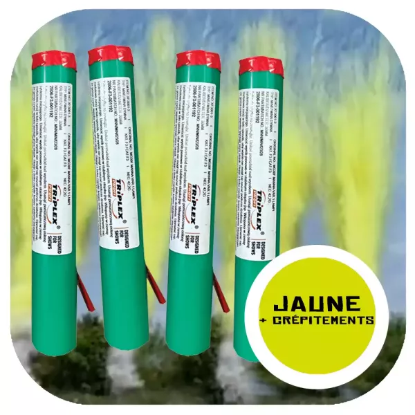 4 monocoups de jour jaune déto