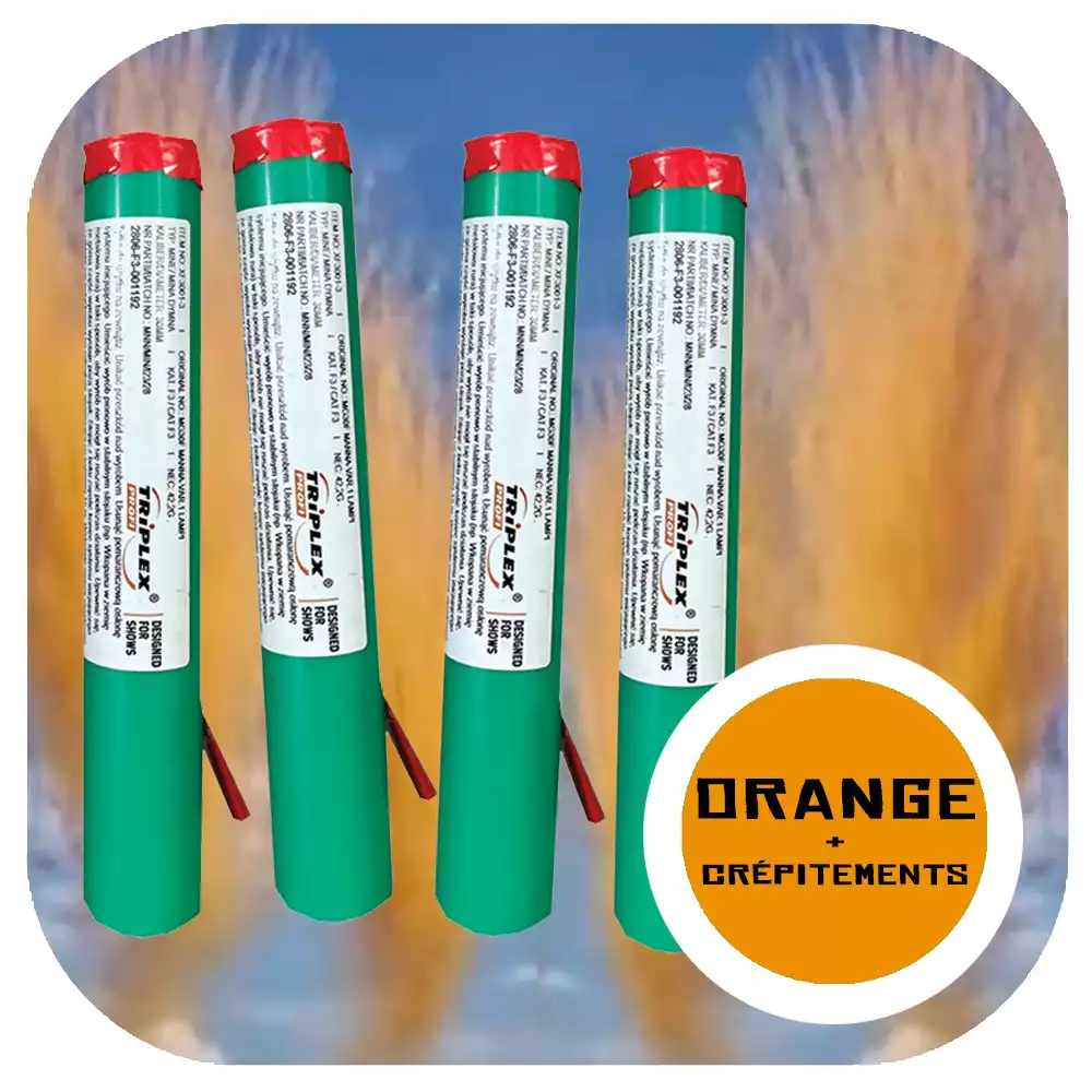 4 monocoups de jour orange déto