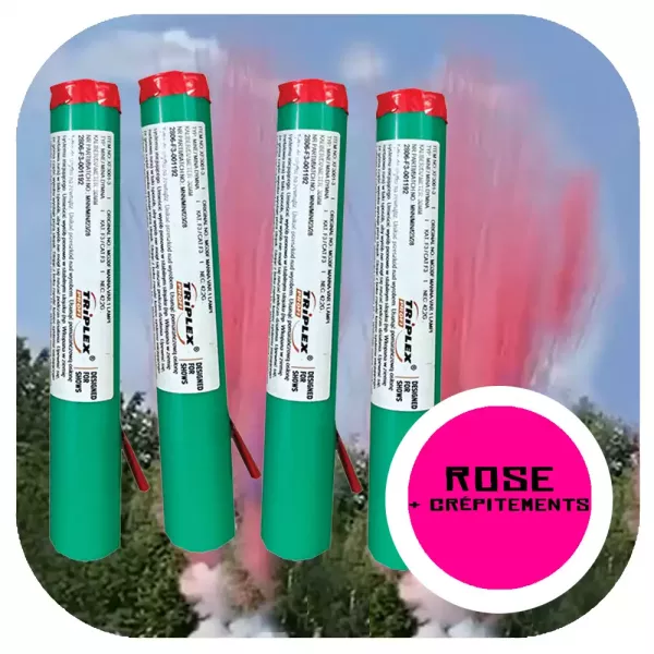 4 monocoups de jour rose déto