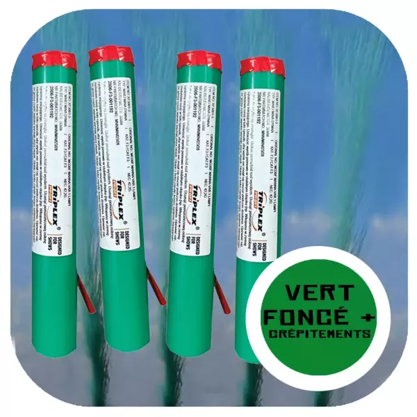 4 monocoups de jour vert foncé déto