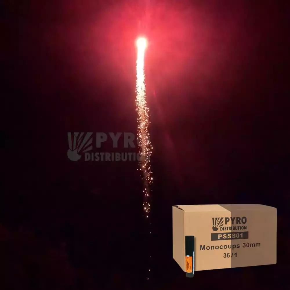 Demi carton de monocoups queue de tigre rouge 