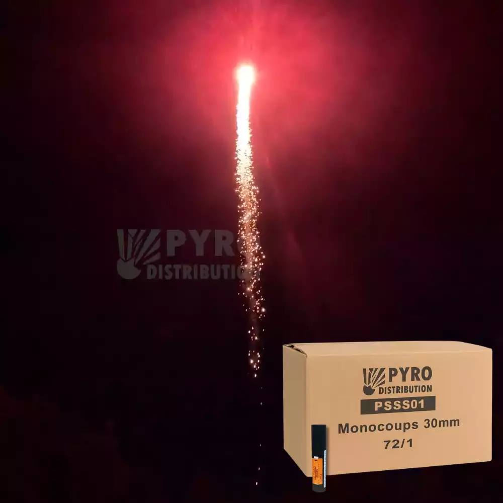 Carton de monocoups queue de tigre rouge 