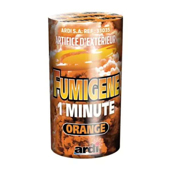 Fumigène orange 1 min