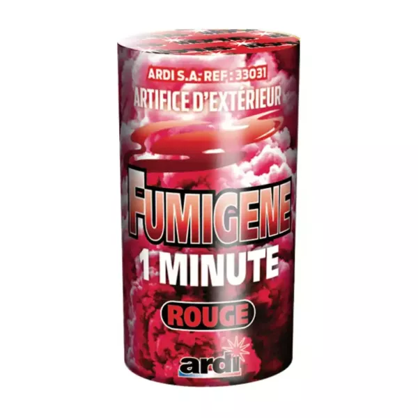 Fumigène rouge 1min