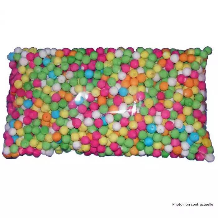 Sachet de 1000 boules multicolores