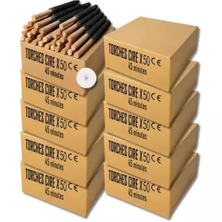 Torches cire - 45 min x 15