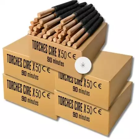 Torches cire - 90 min x 50