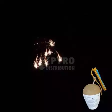 Demi carton de bombes 100mm queue de cheval crépitante