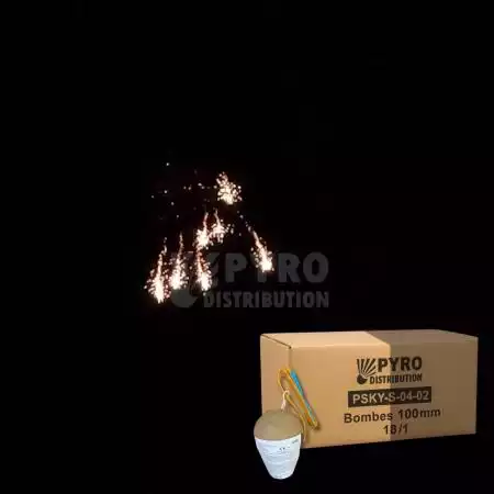 Bombe 100mm queue de cheval crépitante