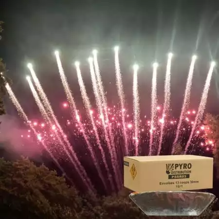 Envolée 13 coups queue de tigre verte strobe rouge