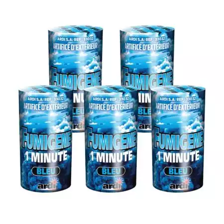 Feu d'artifice Lot de 5 fumignes bleus 