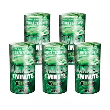 Feu d'artifice Lot de 5 fumignes verts