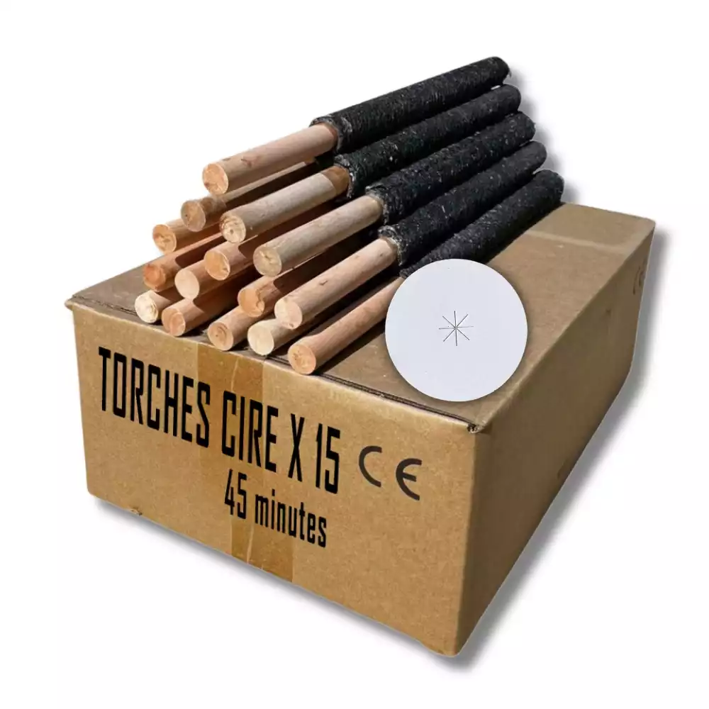 Torches cire - 45 min x 15