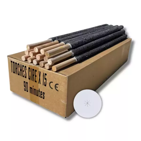 Torches cire - 90 min x 15